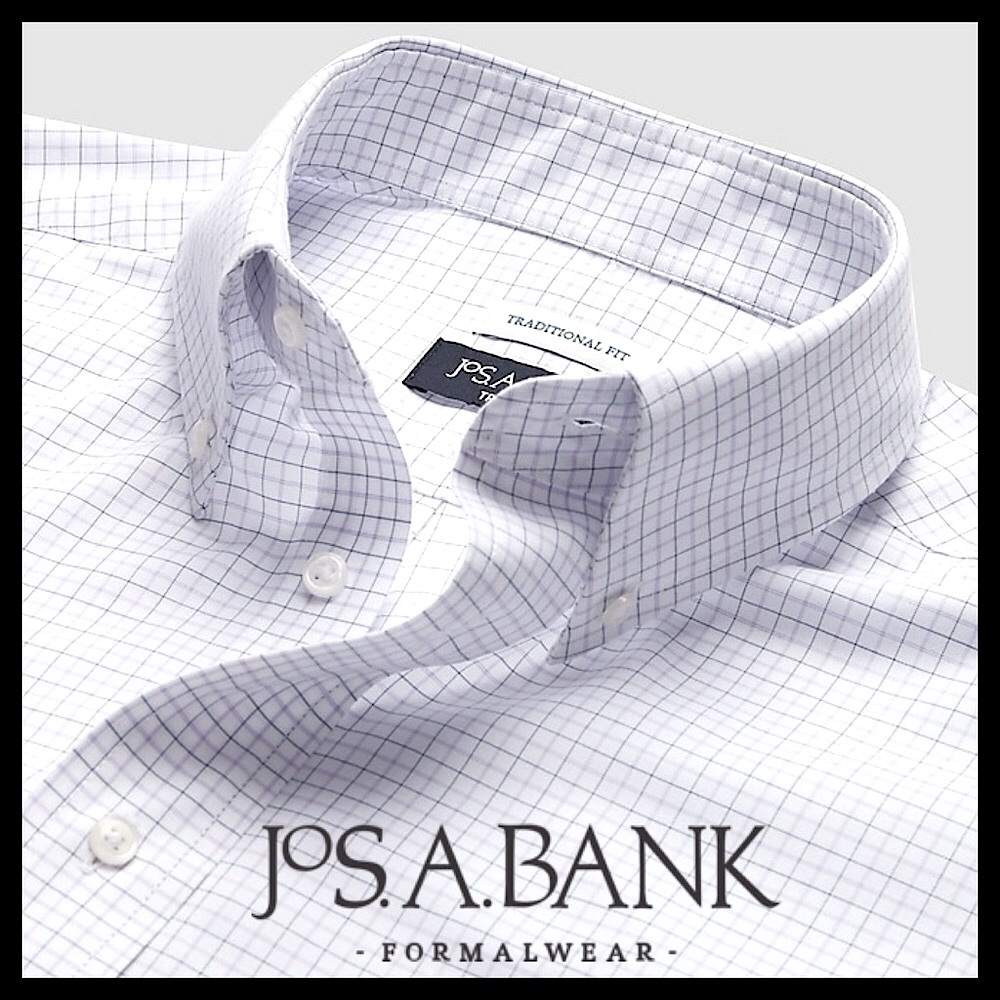 Jos.A.Bank Men’s Traveler Collection Tailored Fit Dress Shirt Size 15 1/2-33 NWT